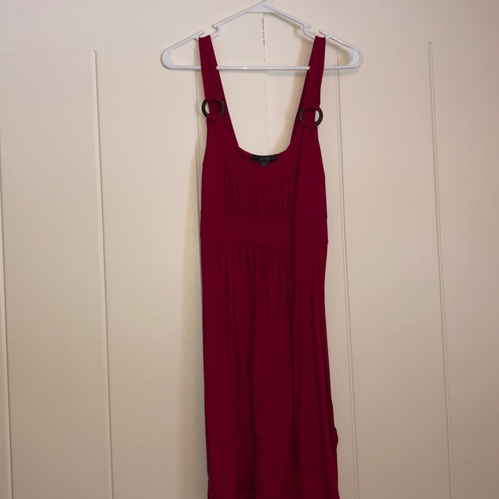 Pink summer dress with tie in back